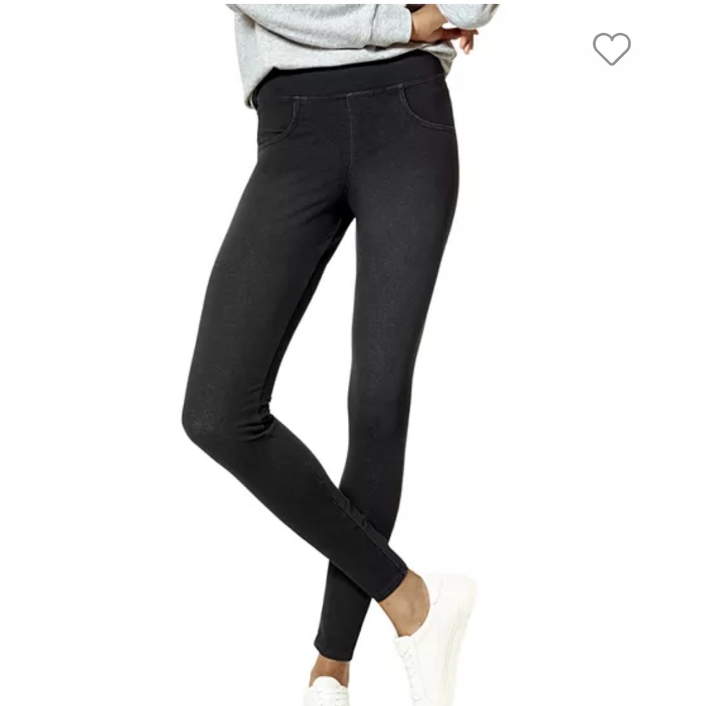 HUE Leggings (S, black wash)